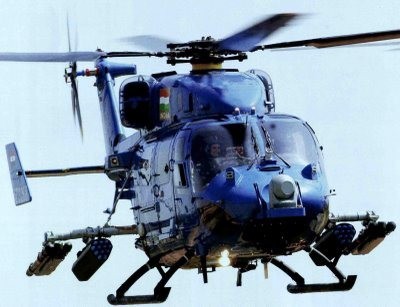 Rudra là phiên bản vũ trang của máy bay trực thăng Dhruv.